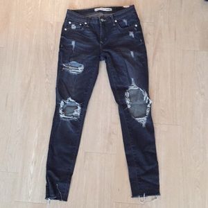 Lovers & Friends destroyed black denim